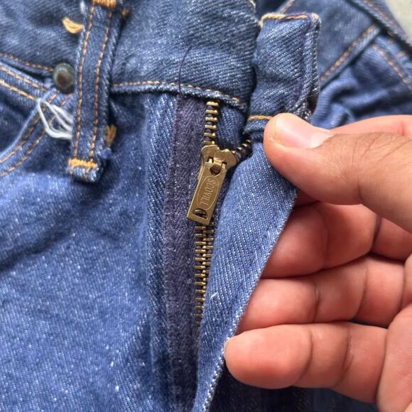 Vintage 70s Wrangler Sanforized Denim Jeans Size 26X28 - Picture 3 of 9